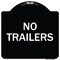 Signmission Designer Series Sign No Trailers, Black & White Heavy-Gauge Aluminum Sign, 18" x 18", BW-1818-23563 A-DES-BW-1818-23563 - alternate 1